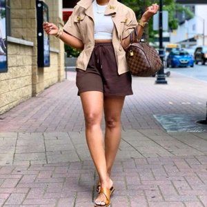 NWT ZARA Asymmetric Flat Genuine Leather Sandals With Buckler